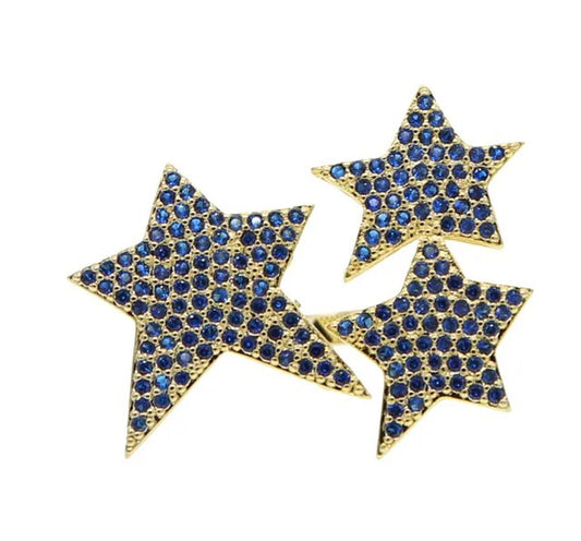 Anillo Roxanna - Tres estrellas - Anillo ajustable