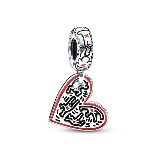 Charm de plata 925 - Keith Haring