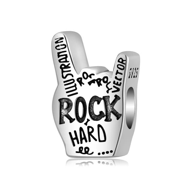 Charm de plata 925 - rock
