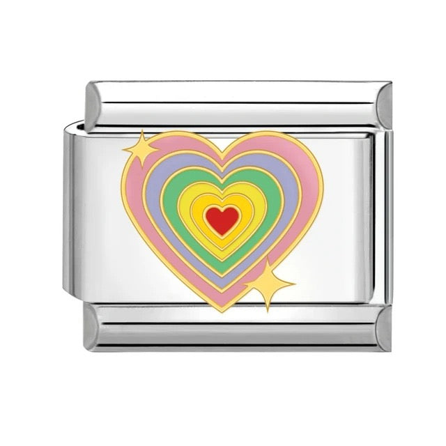 Italian bracelet plano - corazón infinito