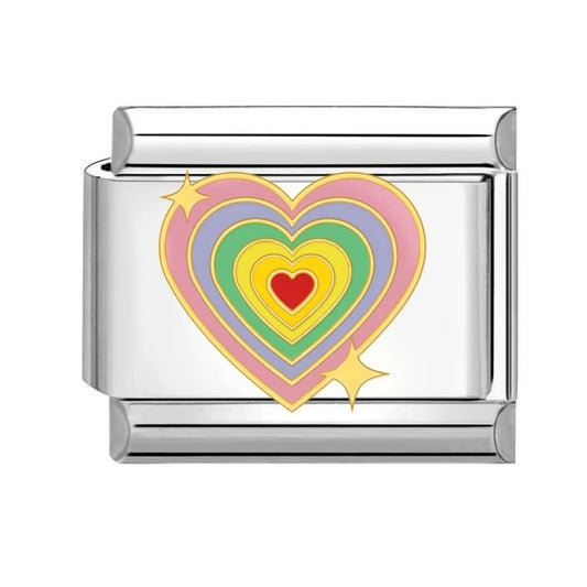 Italian bracelet plano - corazón infinito