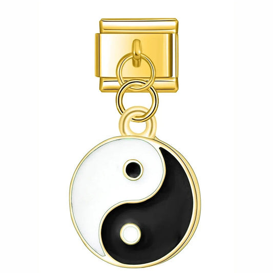 Italian bracelet colgante - yin yang