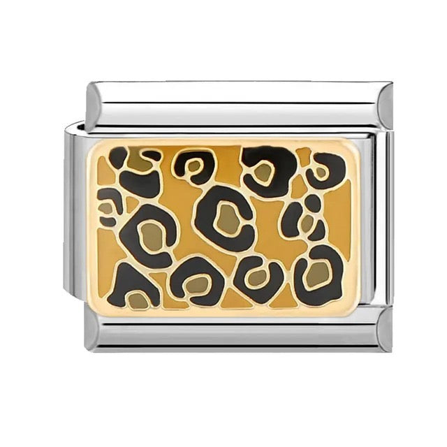 Italian bracelet plano - animal print