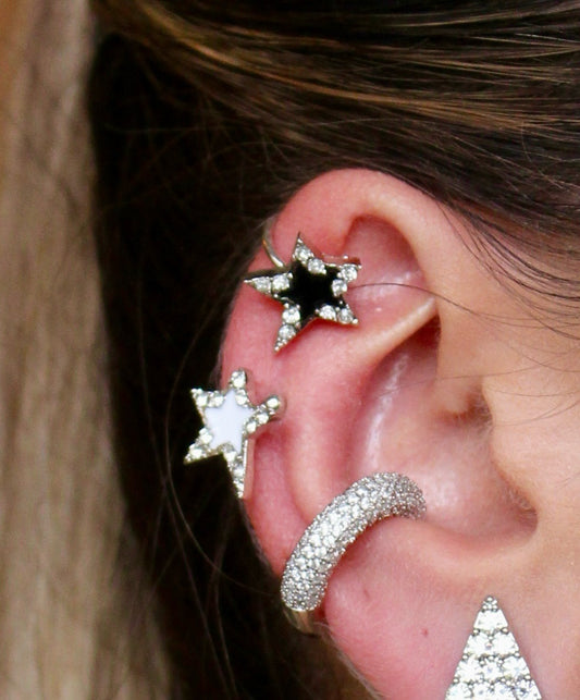 Ear cuff estrella asimétrica