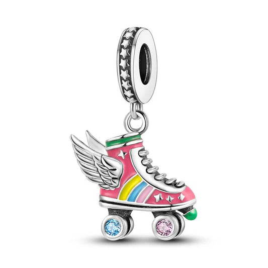 Charm de plata 925 - patín funky