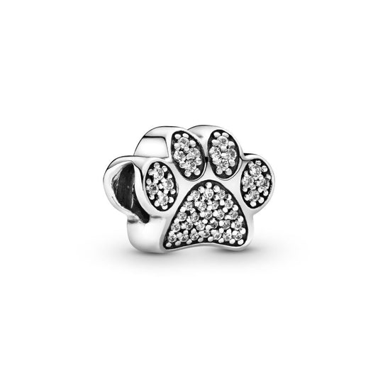 Charm de plata 925 - huella de perro