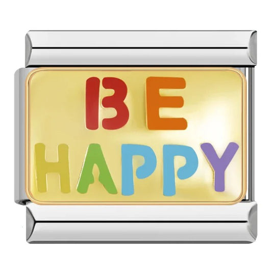 Italian bracelet plano - be happy