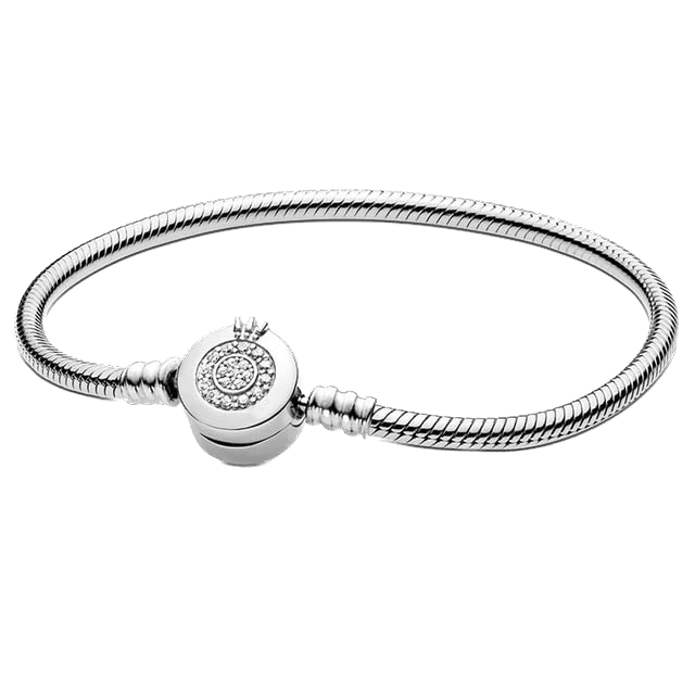 Pulsera para charms de plata 925 - logo