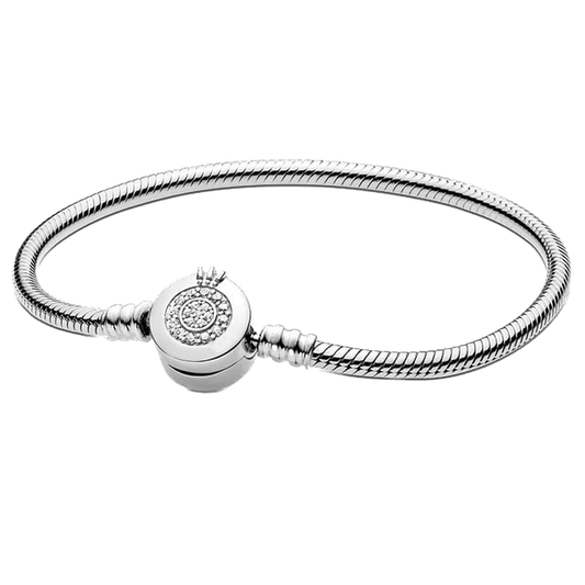 Pulsera para charms de plata 925 - logo