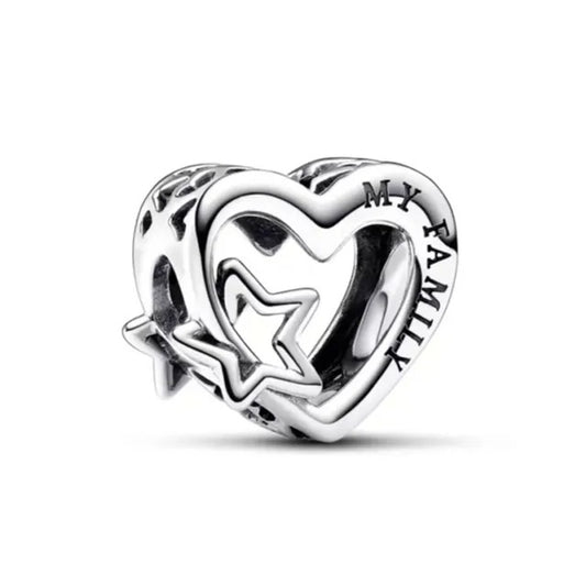 Charm de plata 925 - my family, my universe