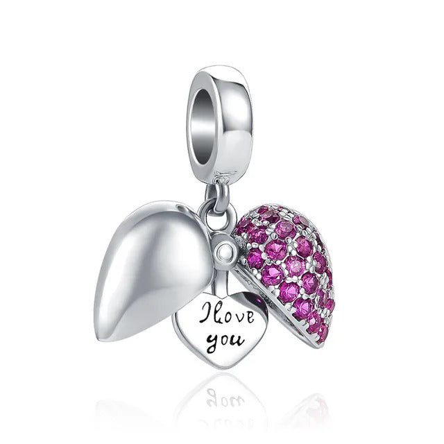 Charm de plata 925 - I love you
