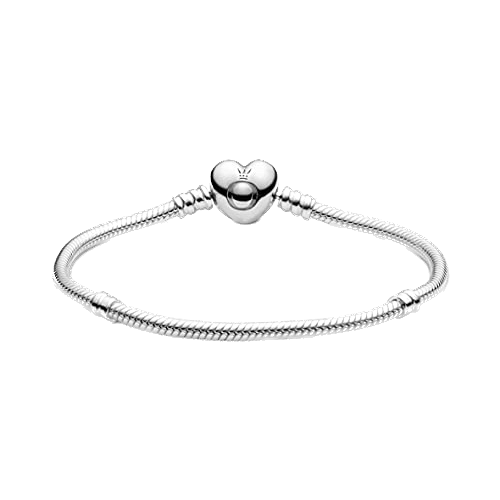 Pulsera para charms de plata 925 - logo corazón