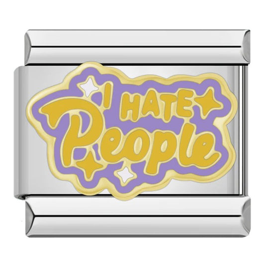 Italian bracelet plano - I hate people