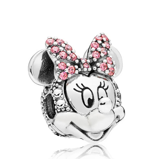 Charm de plata 925 - Minnie brillos