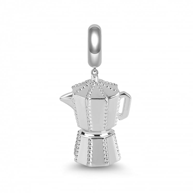 Charm de plata 925 - Greca - Cafetera