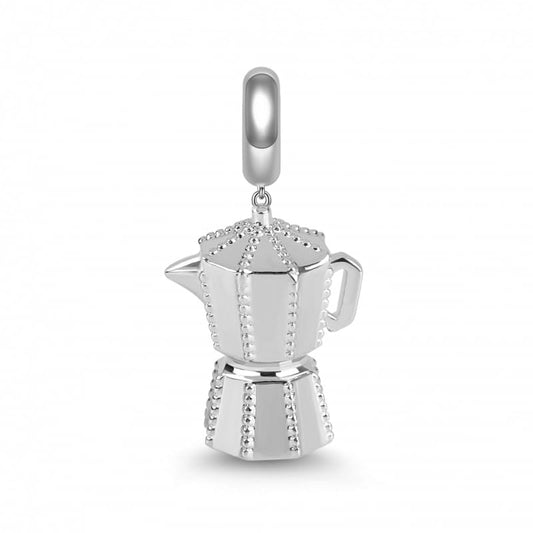 Charm de plata 925 - Greca - Cafetera