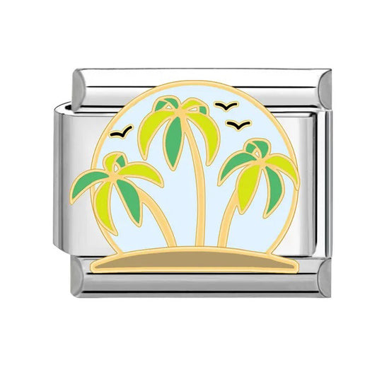 Italian bracelet plano - palmeras