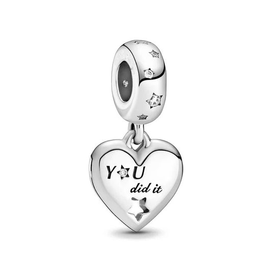 Charm de plata 925 - you did it!