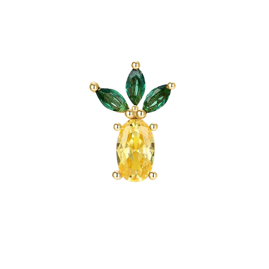 Stud de piña - Plata de Ley 925