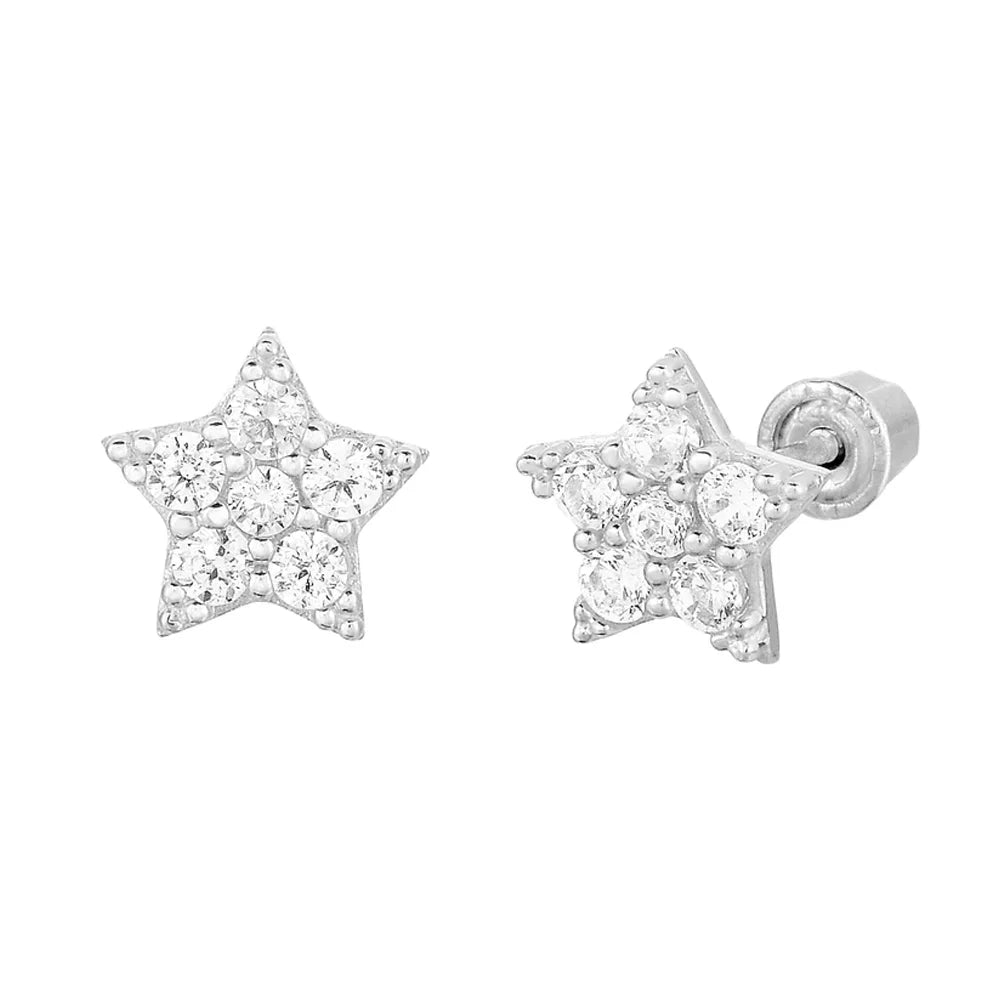 Stud de estrella - Plata de Ley 925