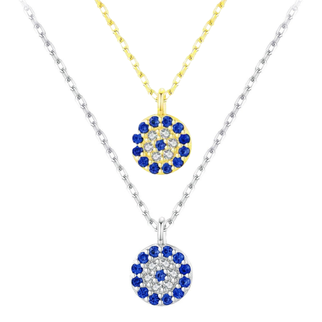 Collar de ojo turco - Plata de ley 925