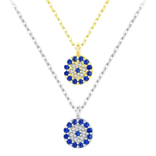 Collar de ojo turco - Plata de ley 925