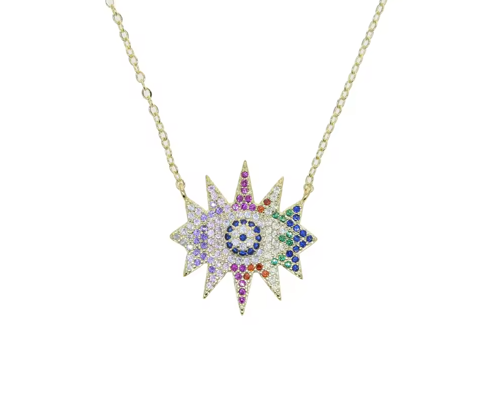 The sparkle eye - multicolor - Plata de ley 925