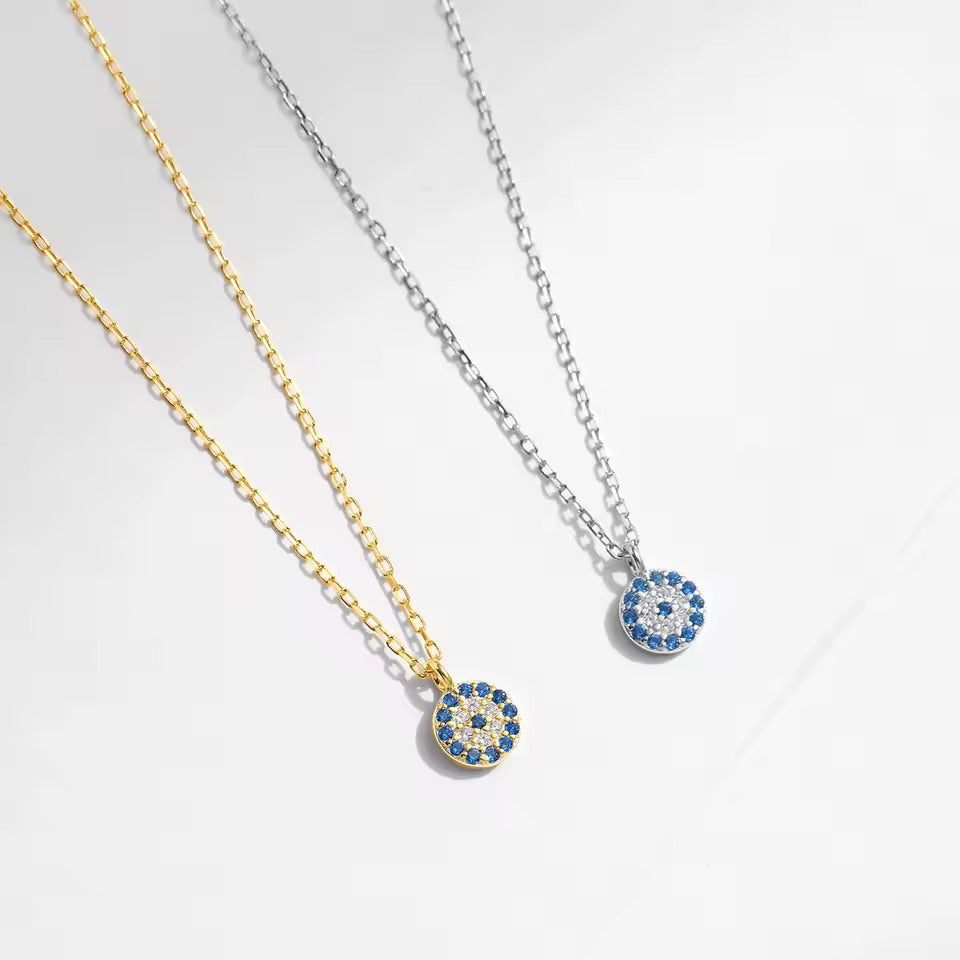 Collar de ojo turco - Plata de ley 925