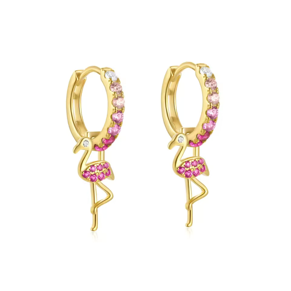 Zarcillos de flamingo