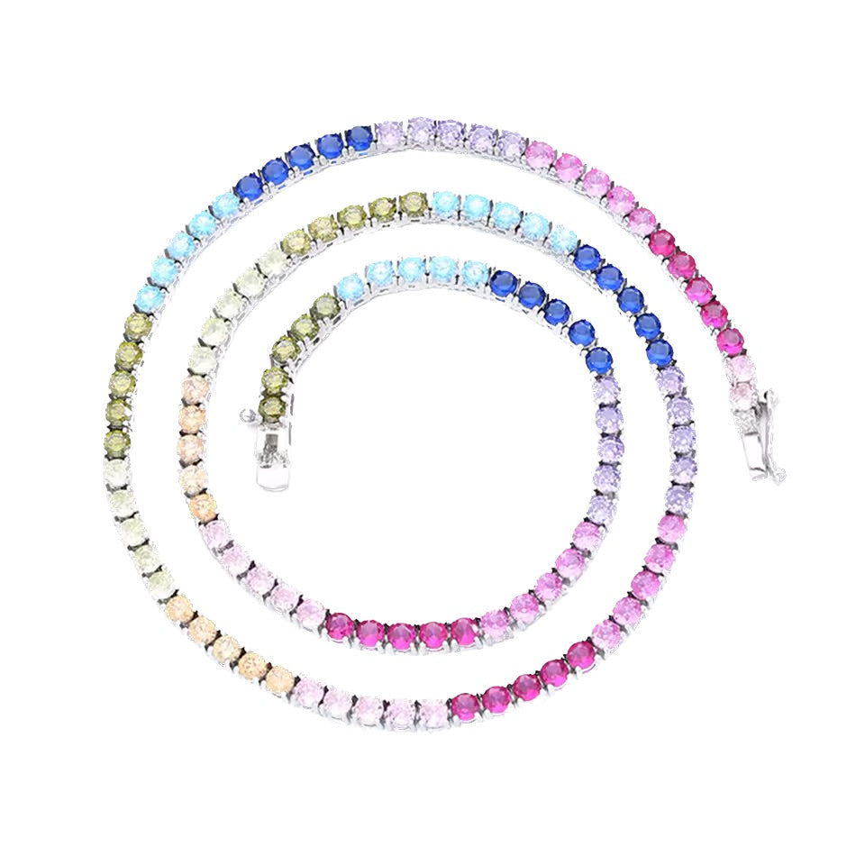 Rainbow cuff - Plata de ley 925