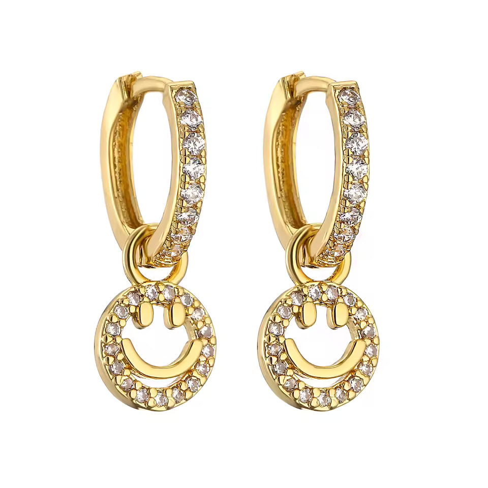 Zarcillos de carita feliz