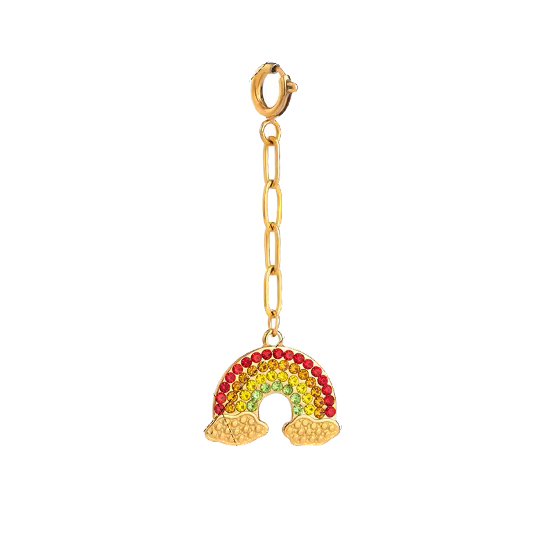 Bikini clip - rainbow sparkle