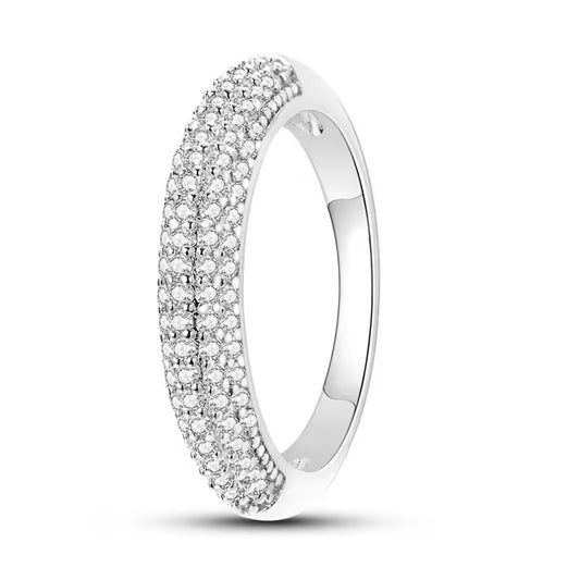 Anillo Cristals- Promesa Plata de Ley 925