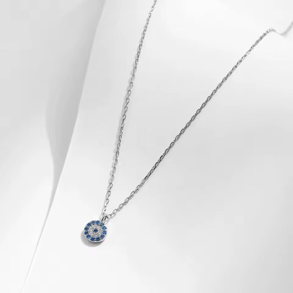 Collar de ojo turco - Plata de ley 925