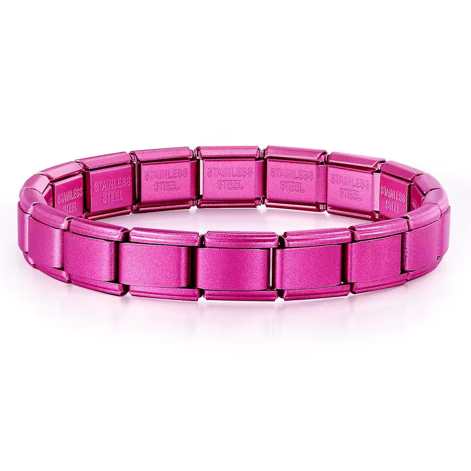 Italian Bracelet hot pink