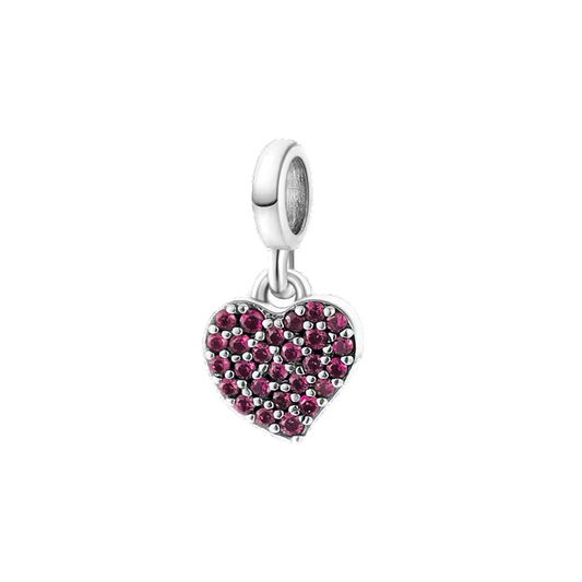 Mini charm de plata - corazón