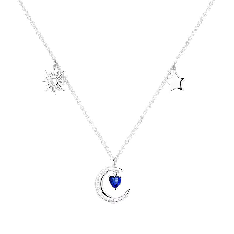 I love you to the moon and back - Plata de ley 925