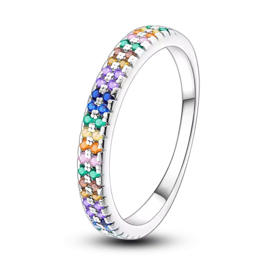 Anillo Corina multicolor - Plata de ley 925