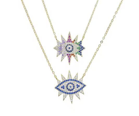 The sparkle eye - multicolor - Plata de ley 925