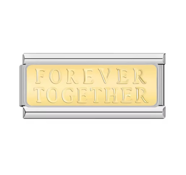 Italian bracelet charm especial - forever together