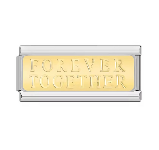 Italian bracelet charm especial - forever together