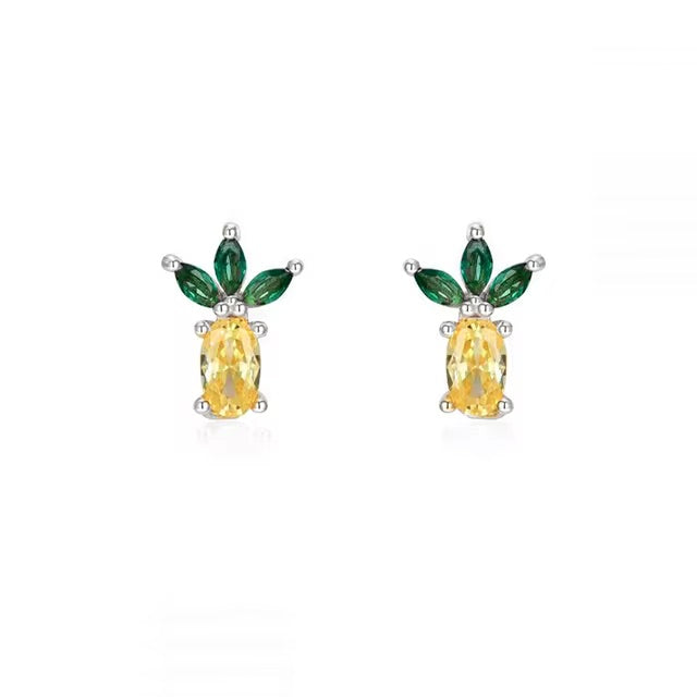 Stud de piña - Plata de Ley 925
