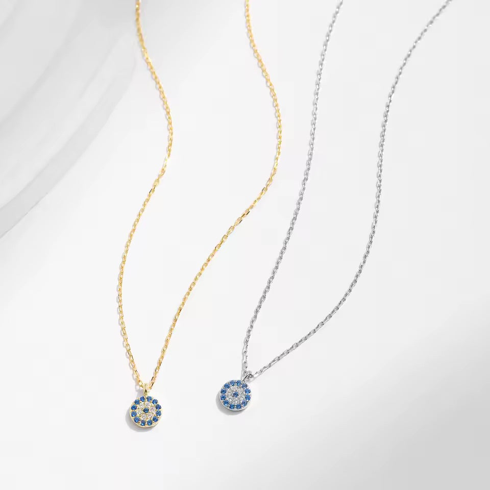 Collar de ojo turco - Plata de ley 925