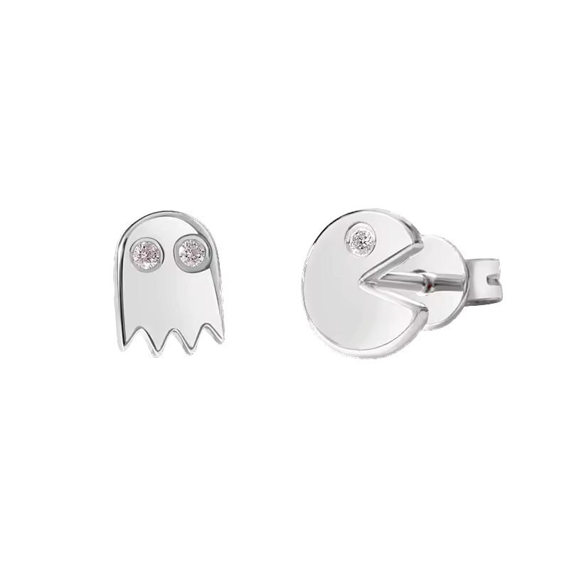 Stud PAC-MAN - Plata de Ley 925