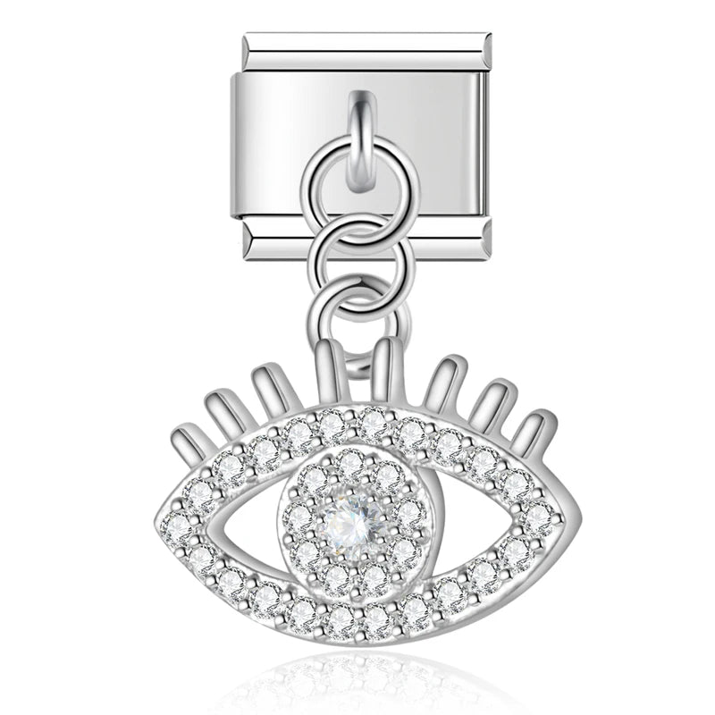 Italian bracelet colgante - ojo turco