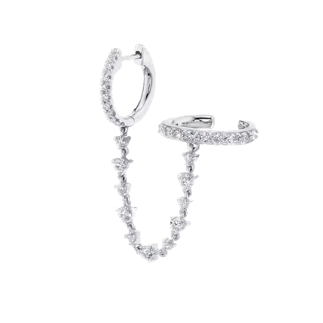 Zarcillo emi - Argolla y Cuff - Plata de ley 925