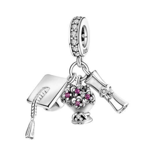 Charm de plata 925 - Graduación