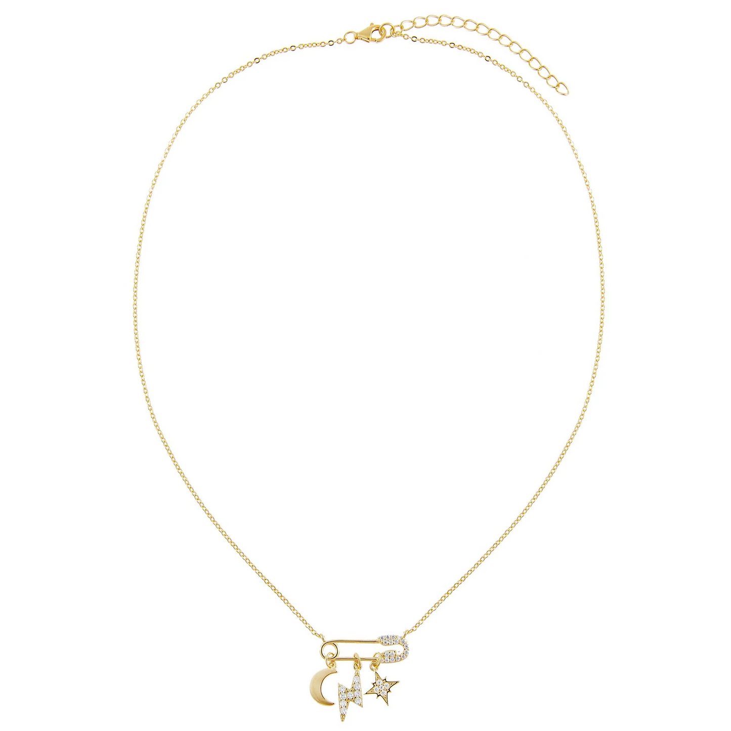 Clip con mini dijes - Plata de ley 925