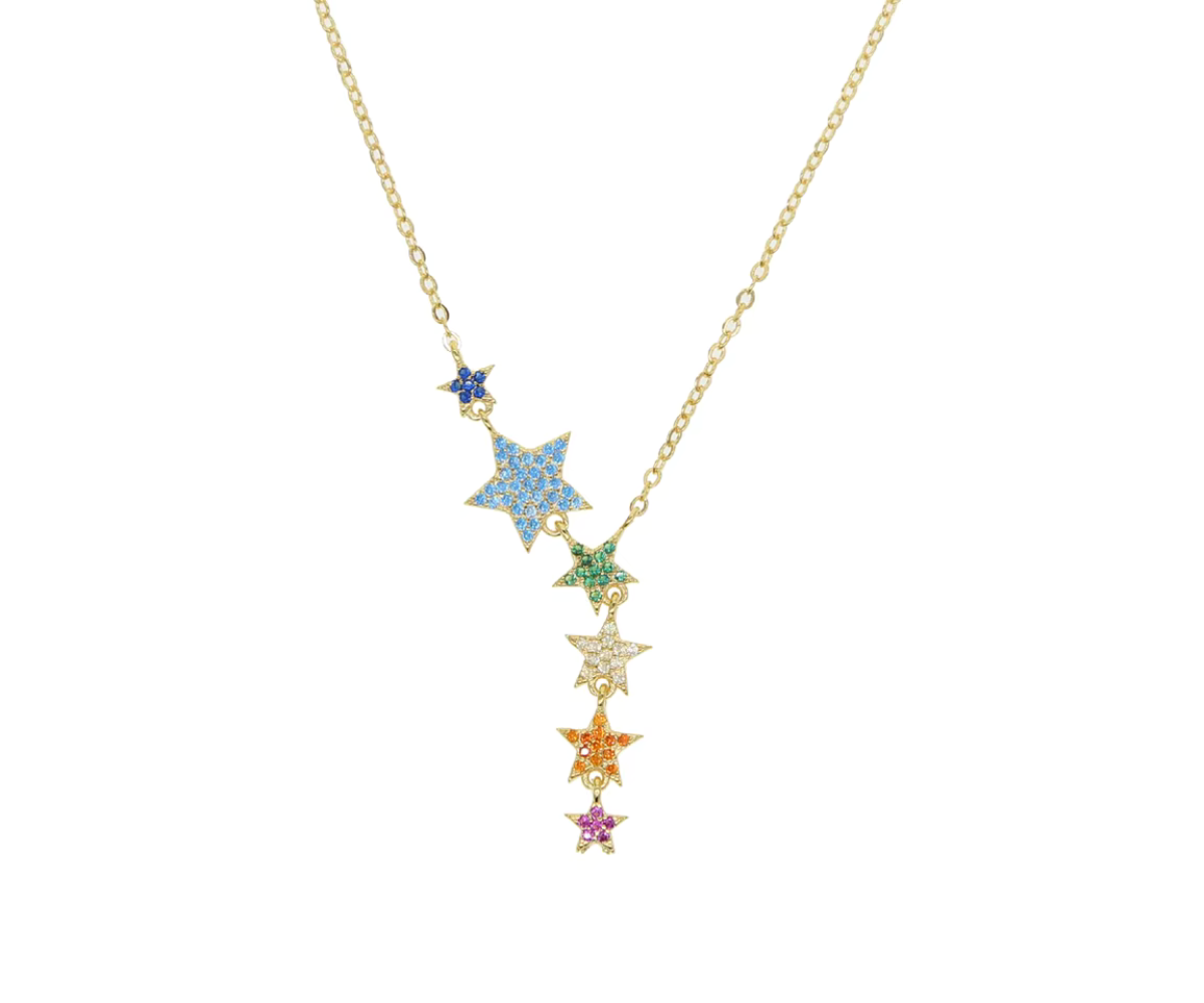 Collar Veruska - Multicolor Dorado - Plata de ley 925