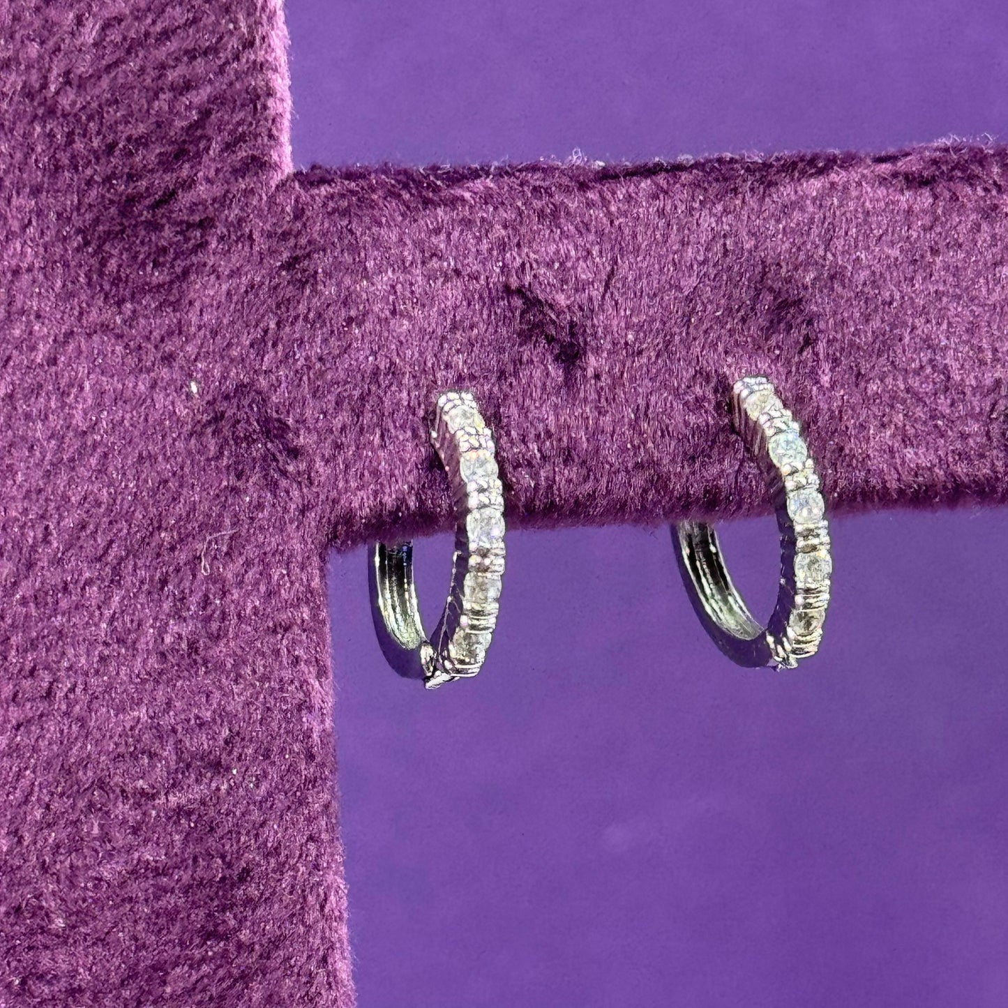 Argollas básicas plateadas